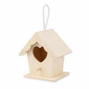 Nichoir suspendu en bois beige — photo 2