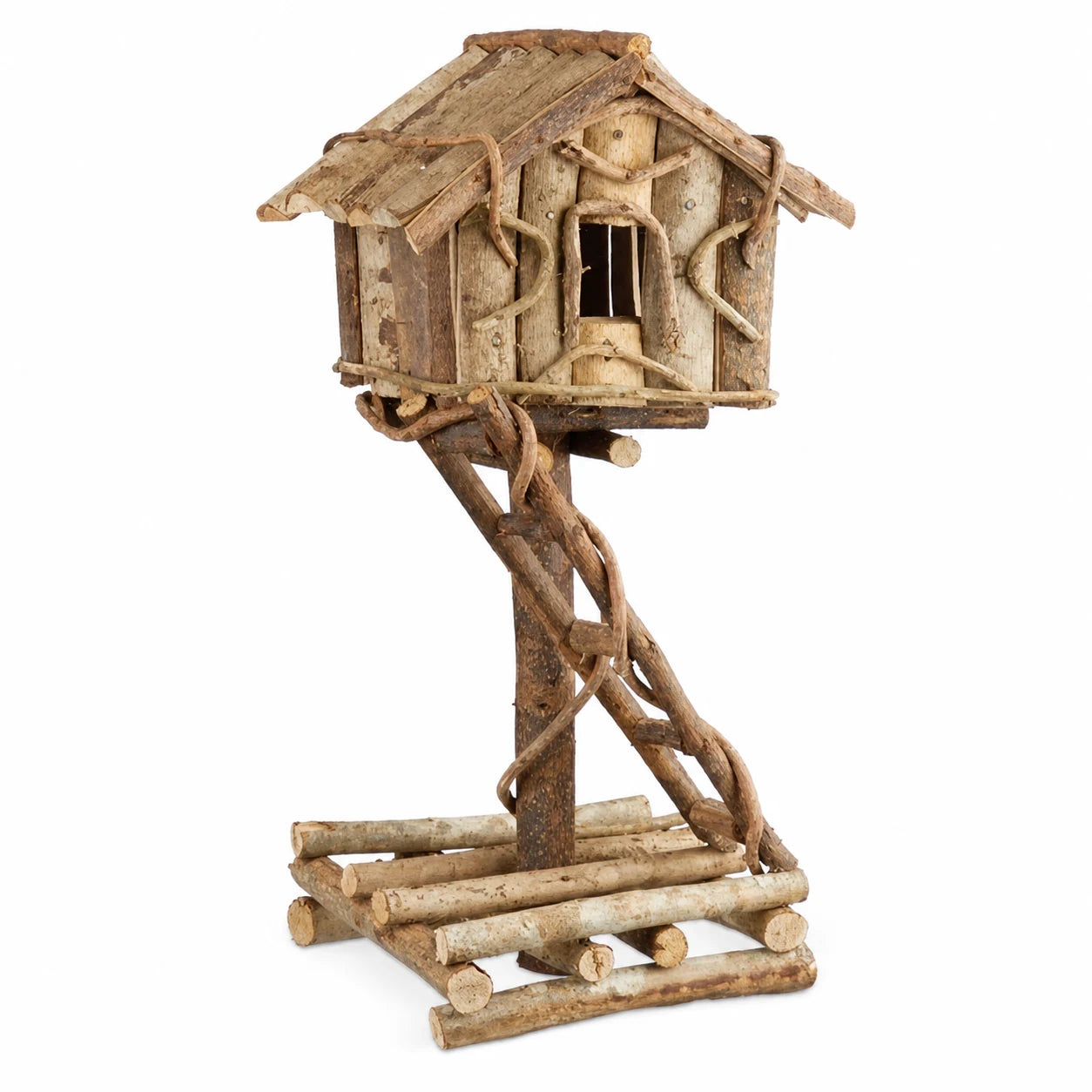 Nichoir à oiseaux décoratif en bois non traité — photo 2
