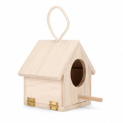 Nichoir suspendu en pin naturel format 15,5 × 12 × 14,5 cm — photo 2