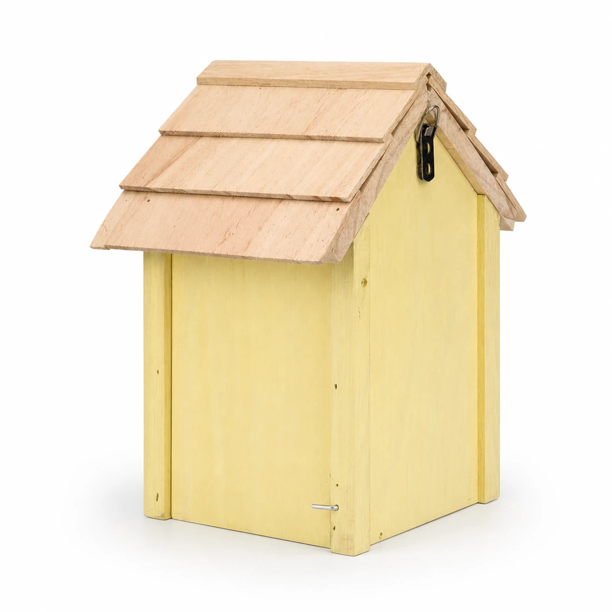 Nichoir jaune à toit de bardeaux — photo 3