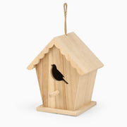 Nichoir en bois à toit festonné et façade découpée — photo 3