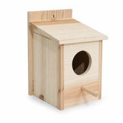 Nichoir suspendu en bois beige format 15 × 15 × 22 cm — photo 3