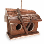 Nichoir en bois marron format 16 × 16 × 16 cm — photo 3