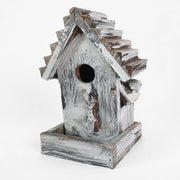 Nichoir en bois gris format 14 × 13 × 24 cm — photo 3