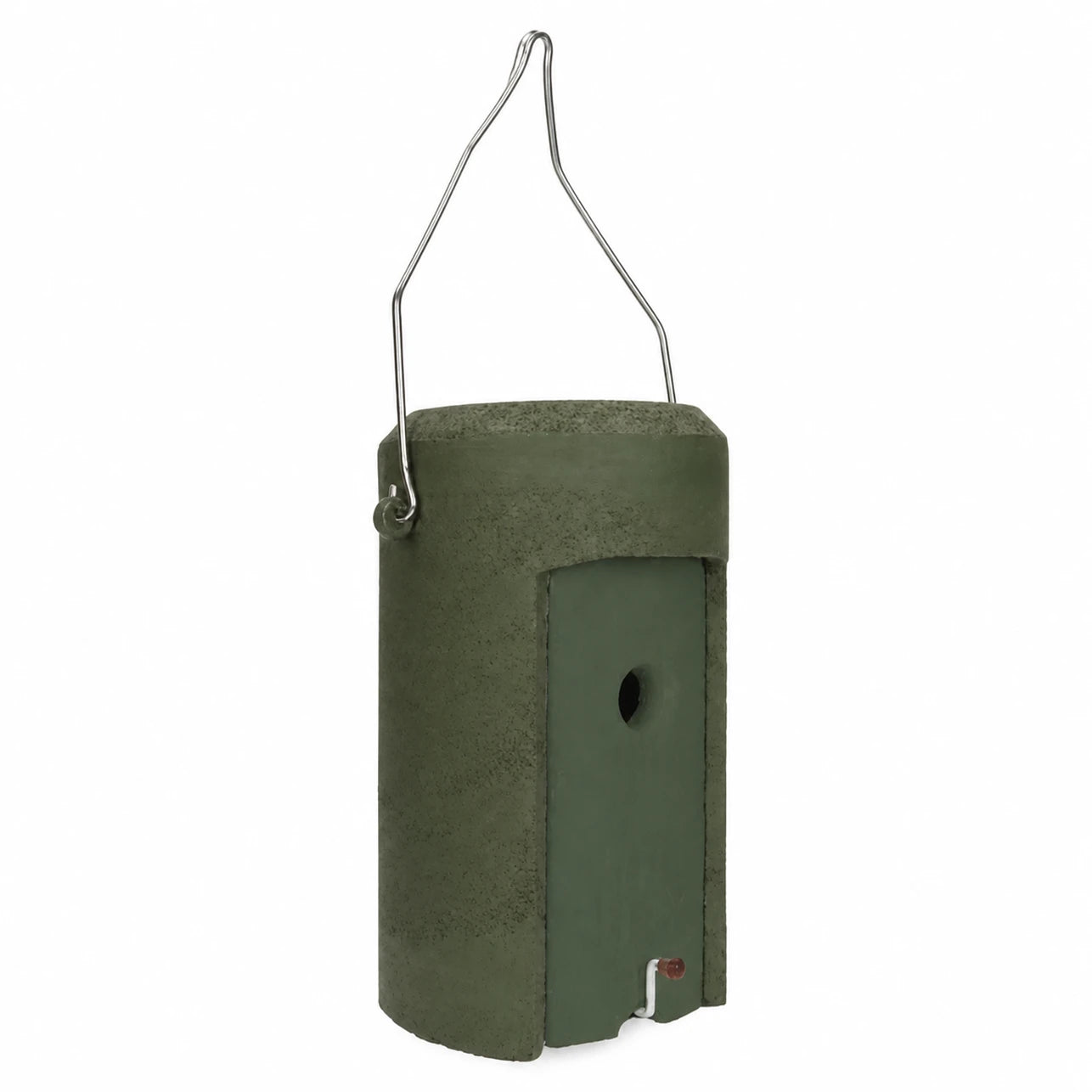 Nichoir suspendu en béton de bois anthracite format 28 × 16 cm — photo 3