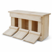 Nichoir à 3 chambres en bois blanc — photo 3