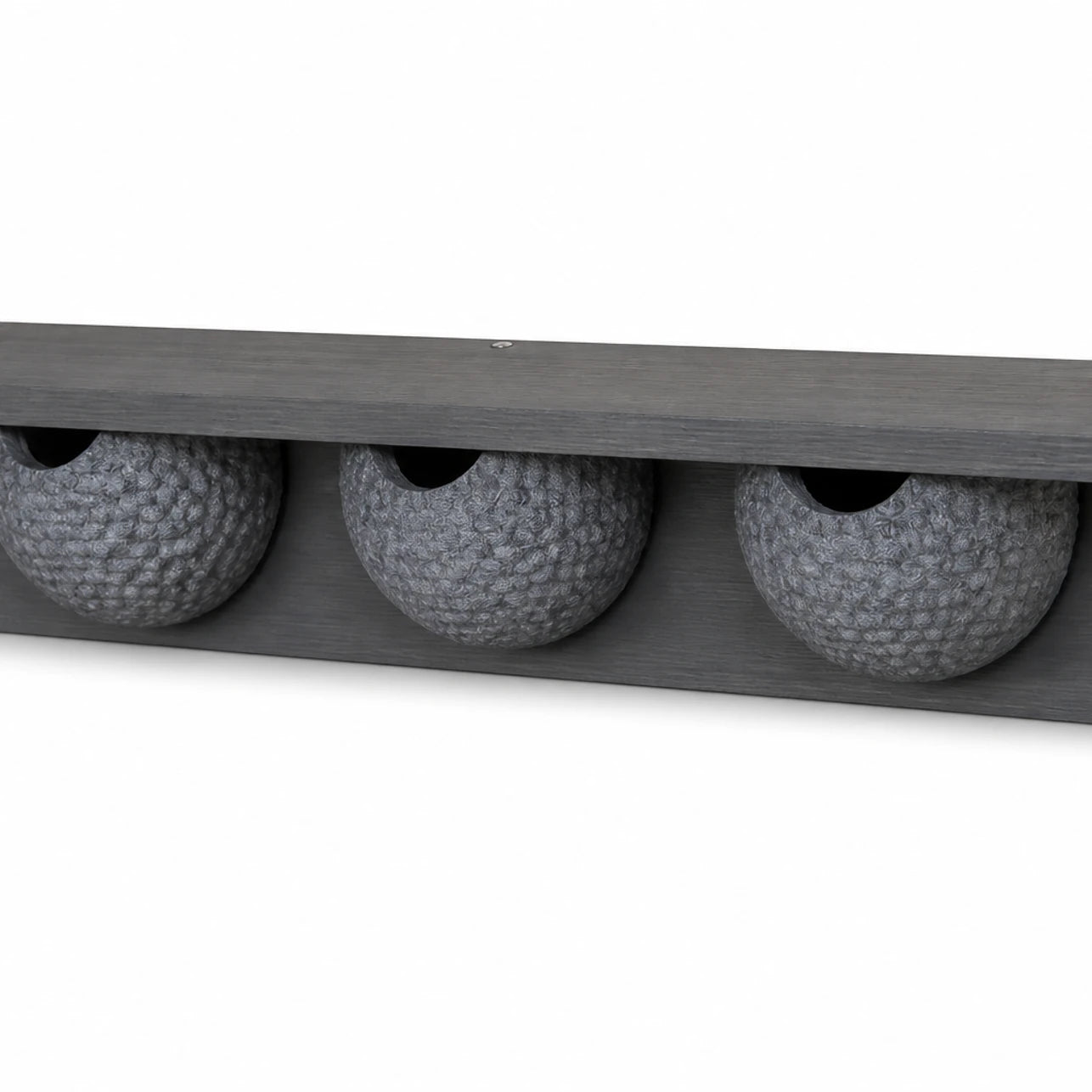 Nichoir observatoire en bois anthracite format 75 × 17 × 15 cm — photo 3
