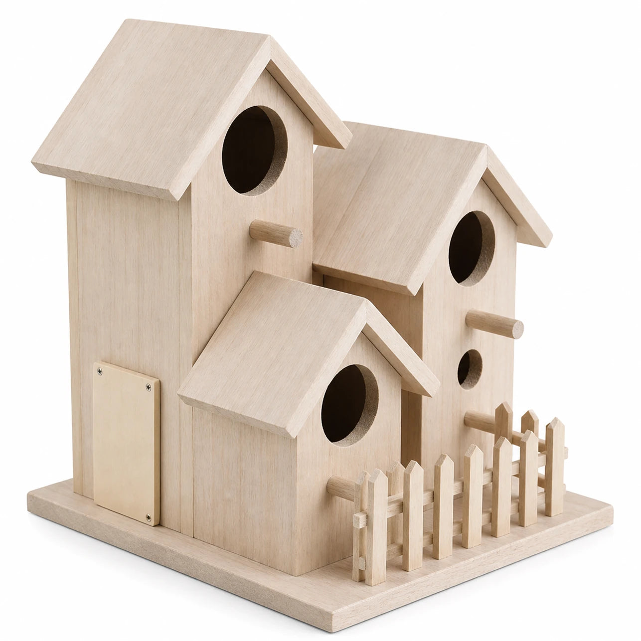 Nichoir en bois format 20,5 × 15,5 × 15,5 cm — photo 3