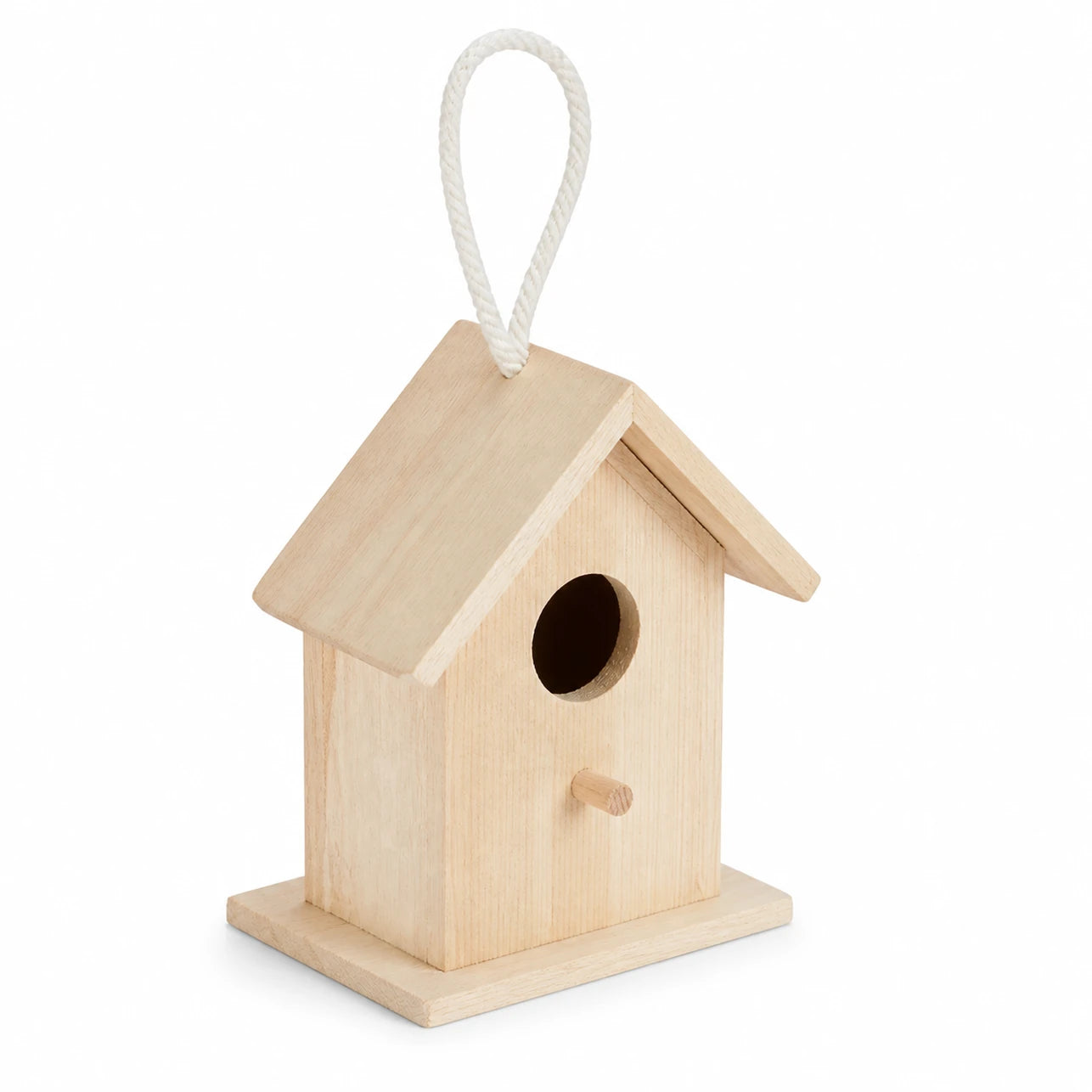 Nichoir en bois beige format 13 × 10 × 8,3 cm — photo 3