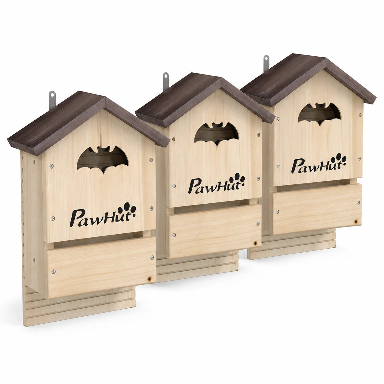 Lot de 3 nichoirs à chauves-souris double chambre — photo 3