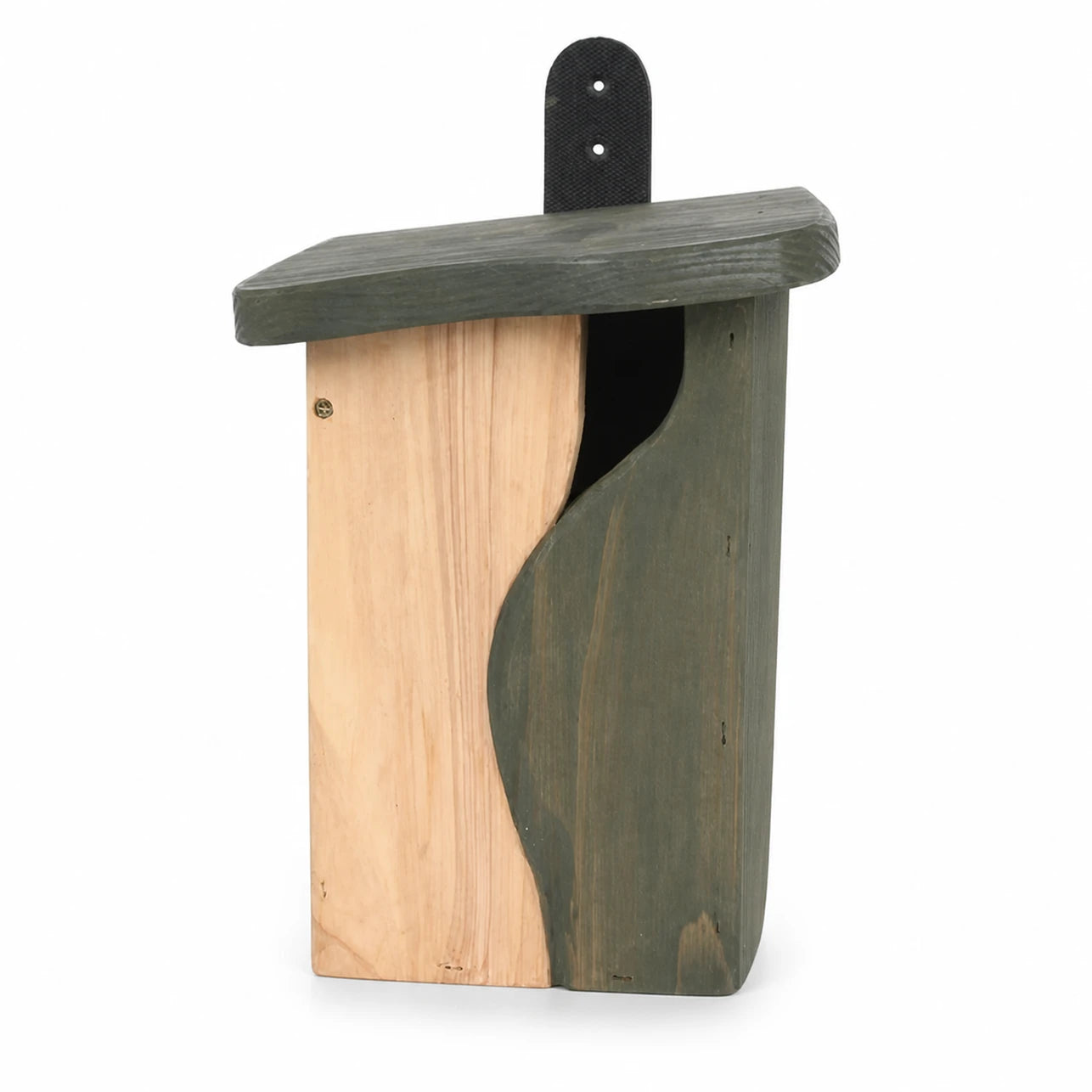 Nichoir en bois à montant vert — photo 3