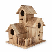 Lot de 3 nichoirs en bois marron — photo 3