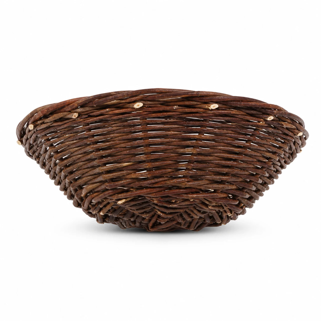 Panier nichoir suspendu en osier marron — photo 3