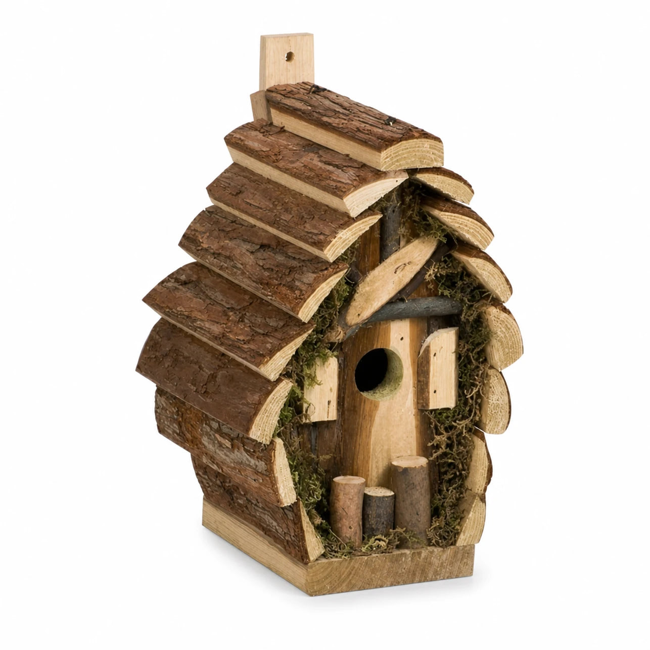 Nichoir en bois marron format 18 × 14,5 × 24 cm — photo 3