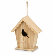 Nichoir en bois clair à toit festonné — photo 3