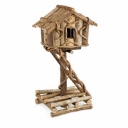 Nichoir à oiseaux décoratif en bois non traité — photo 3