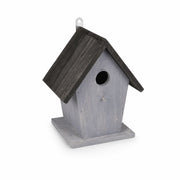 Nichoir style rétro en bois gris format 18,5 × 15 × 23 cm — photo 3