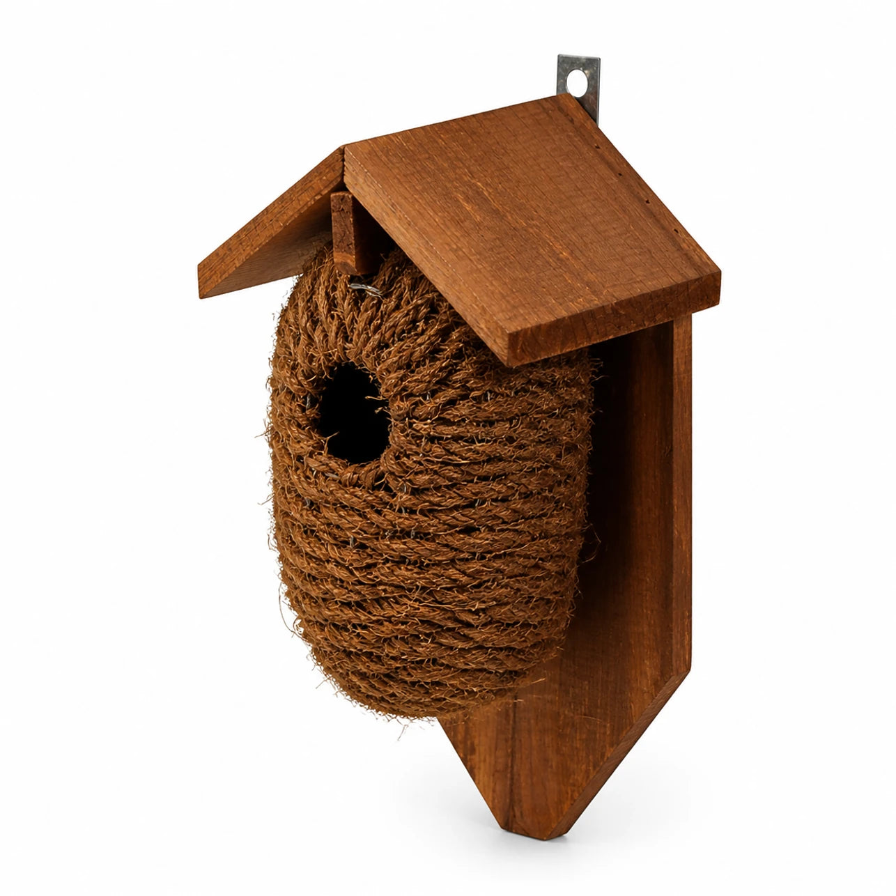 Nichoir en bois marron — photo 3