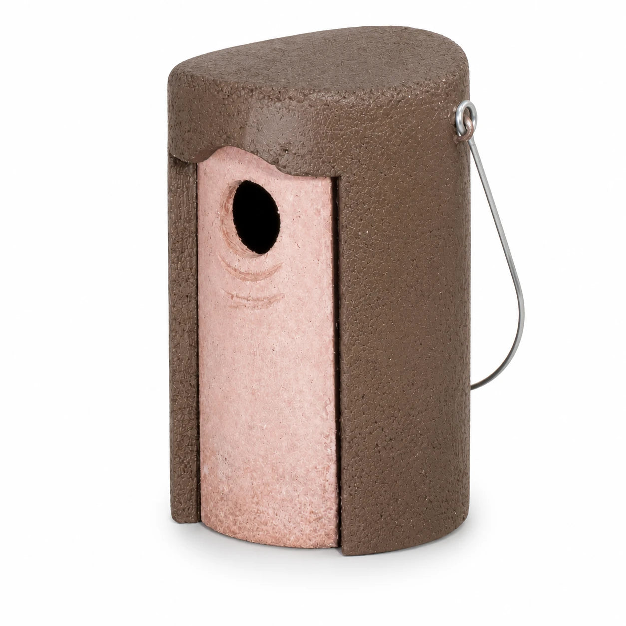 Nichoir arrondi suspendu en béton de bois 45 mm — photo 3