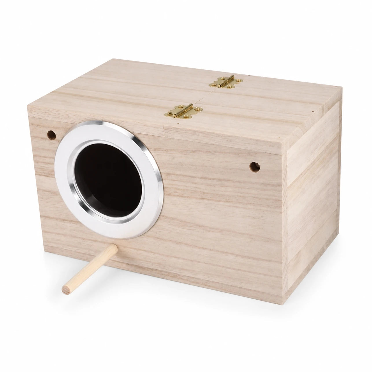 Nichoir carré en bois à toit amovible format 12 × 12 × 19,5 cm — photo 3