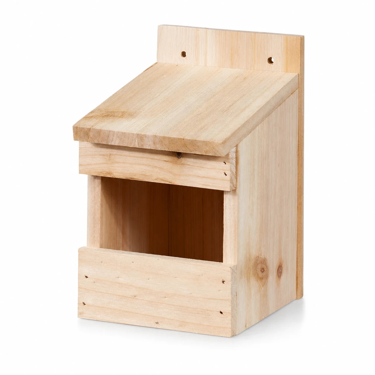 Nichoir en sapin marron format 20 × 12 × 15,5 cm — photo 3