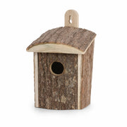 Nichoir style rustique en bois marron format 12 × 11,5 × 18 cm — photo 3