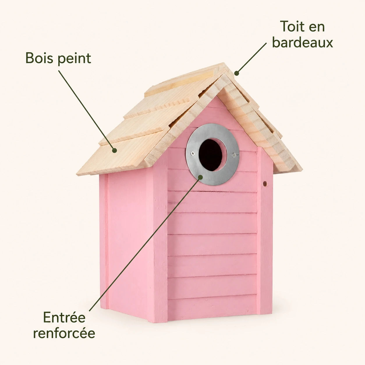 Nichoir rose compact — photo 4