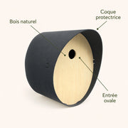 Nichoir ovale anthracite — photo 4