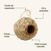 Nichoir boule tressée — photo 3