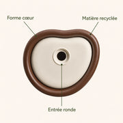 Nichoir recyclé marron 25 cm — photo 4