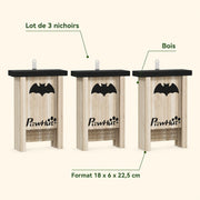 Lot de 3 nichoirs à chauves-souris — photo 4