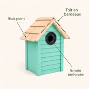 Nichoir vert à toit de bardeaux — photo 4