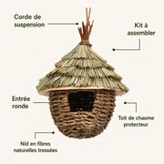 Nichoir osier toiture — photo 3
