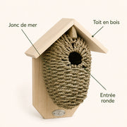 Nichoir suspendu en jonc de mer — photo 4