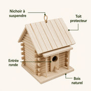Nichoir rondins oiseaux — photo 3