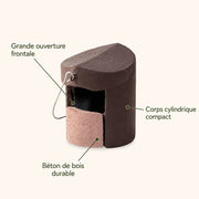 Nichoir semi-ouvert cylindrique — photo 4