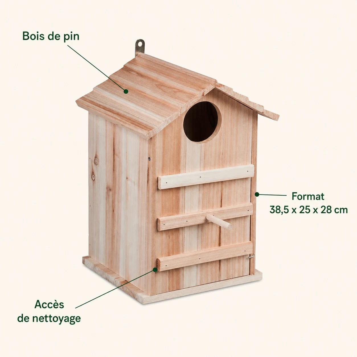 Nichoir en bois de sapin — photo 4