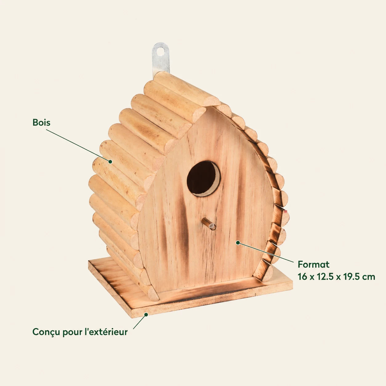 Nichoir en bois flammé — photo 4