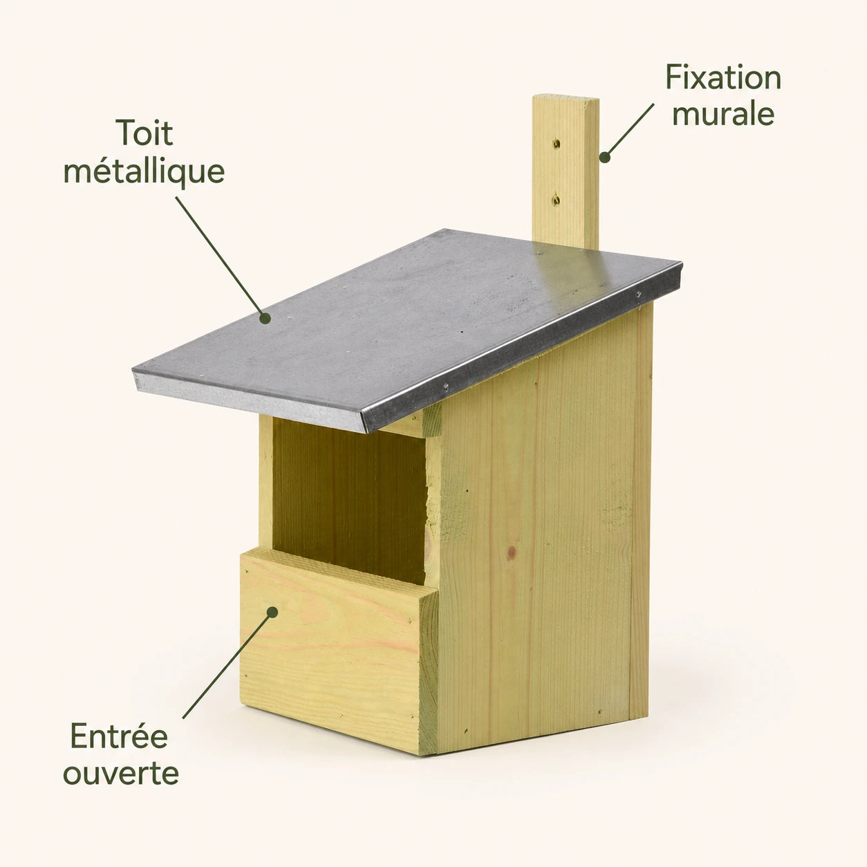 Nichoir à toit métallique — photo 4