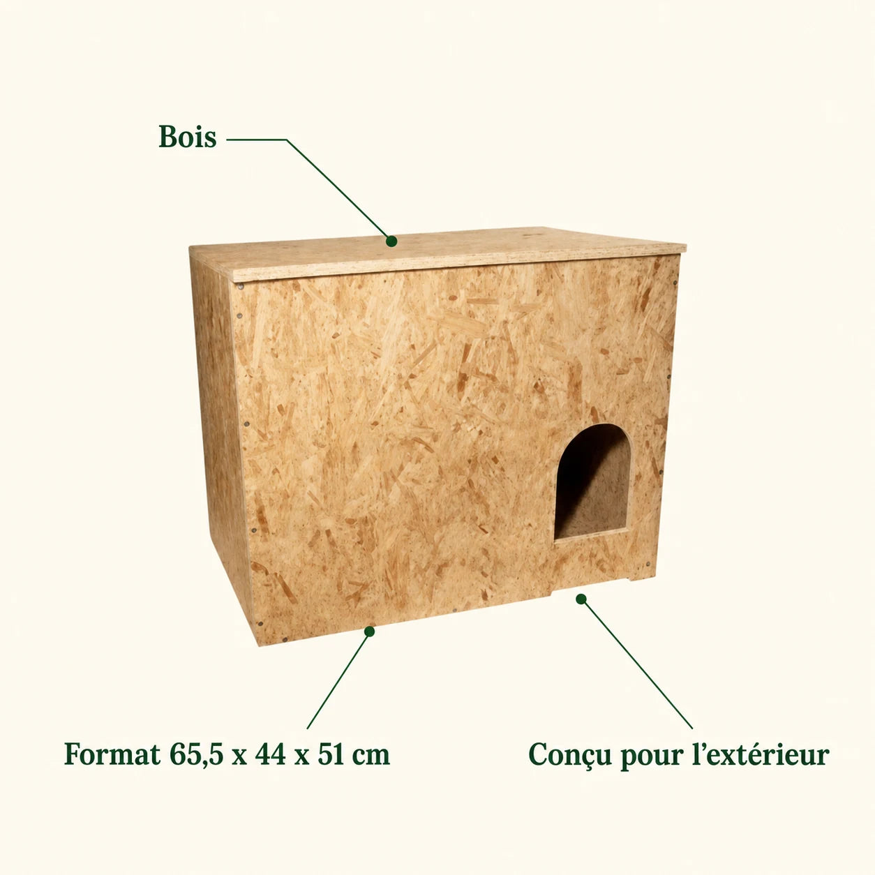 Nichoir en bois OSB — photo 4