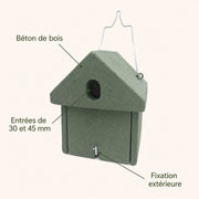 Nichoir en béton à ouverture réglable — photo 4