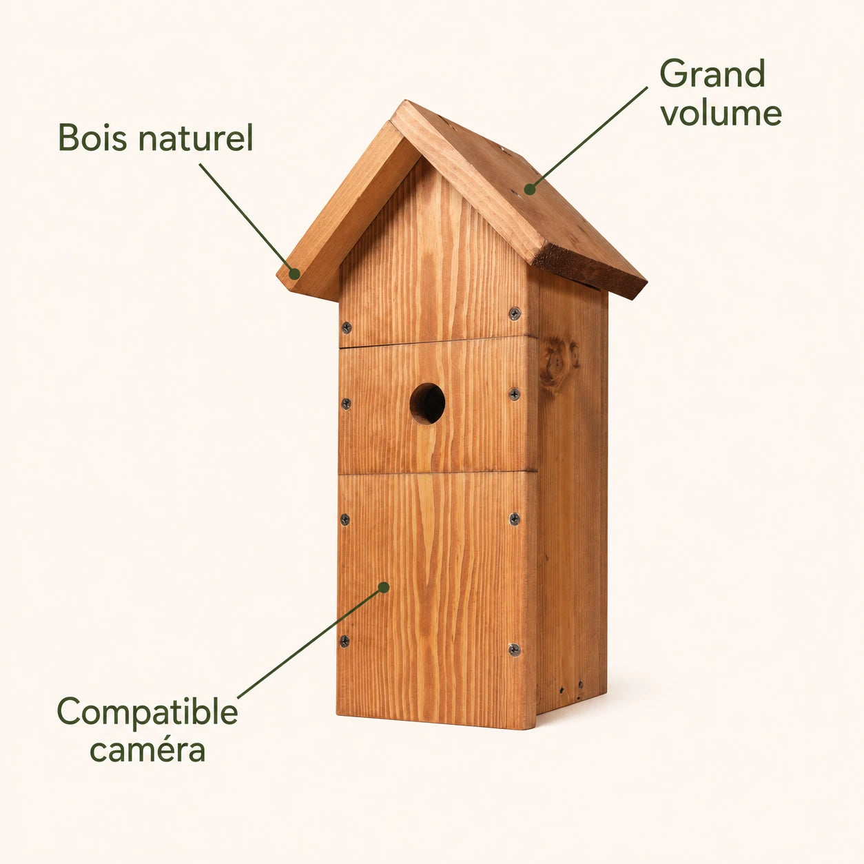 Grand nichoir d’observation en bois — photo 4