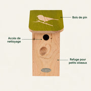 Nichoir en pin pochoir — photo 4