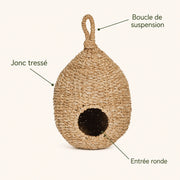Nichoir en jonc tressé — photo 4