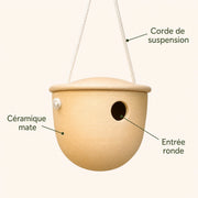 Nichoir en céramique avec corde — photo 4