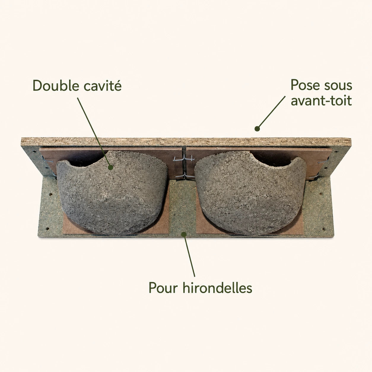 Double nid sur planche — photo 4