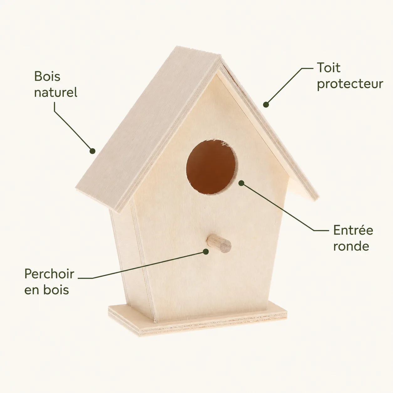 Nichoir maison classique — photo 3