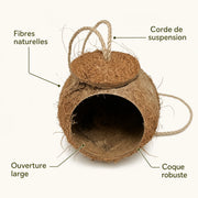 Coco fibreuse nichoir — photo 3