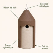 Nichoir coloré en béton de bois — photo 4