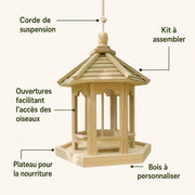 Nichoir pavillon bois — photo 3